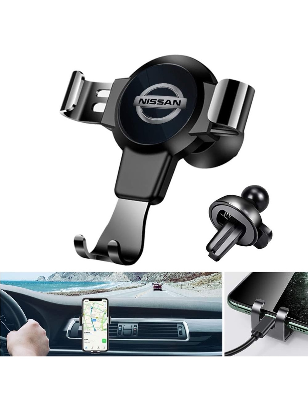 Nissan Cell Phone Holder Gravity Car Phone Mount
